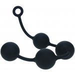 LEVELZ Round Silicone Anal Balls Black XXL silikonové anální koule 56 x 6 cm – Sleviste.cz