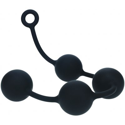 LEVELZ Round Silicone Anal Balls Black XXL silikonové anální koule 56 x 6 cm – Sleviste.cz