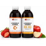 SENZA Lipozomální vitamín C + D3 K2 A E tekutý 2×250 ml – Hledejceny.cz