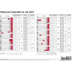 stolní Plánovací karta 21,1cm x 14,8cm, S71-27 2027 – Zboží Mobilmania