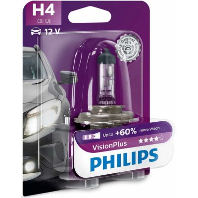 Philips Vision Plus 12342VPB1 H4 P43t-38 12V 60/55W