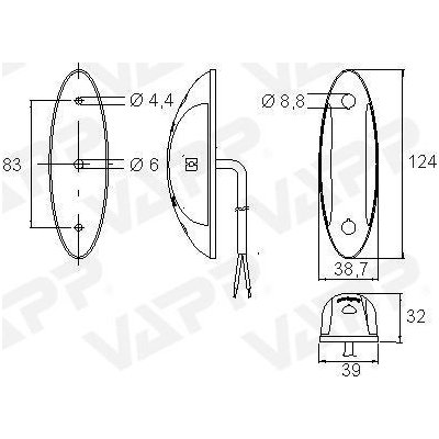 Svítilna doplňková obrysová LED Jokon SPL 2011 (9-32V), QS150 100224 – Zboží Mobilmania