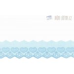 Madeira štykování světle modrá, šíře 5 cm – Zboží Dáma