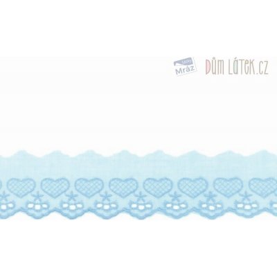 Madeira štykování světle modrá, šíře 5 cm – Zboží Dáma