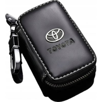 klíčenka KOŽENÉ POUZDRO na klíče TOYOTA logo do auta ELEGANTNÍ – Zboží Dáma