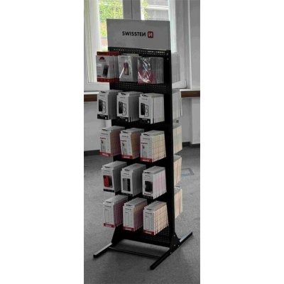 Swissten OBOUSTRANNÝ STOJAN KOVOVÝ - ŠÍŘKA: 50 CM + 70 HÁČKŮ (25 CM) – Hledejceny.cz