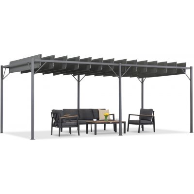 Garden Point terasová pergola Malaga 3x6 m Antracitová – Sleviste.cz