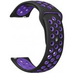 Madvell Sportovní silikonový řemínek černá tmavě fialovou – Zboží Dáma