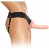 Fetish Fantasy For Him or Her Vibrating Hollow Strap On
