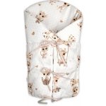 Baby Nellys Klasická retro zavinovačka šněrovací s výplní Žirafka béžová – Sleviste.cz