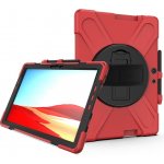 Pouzdro PROTEMIO 55020 STANDING ULTRA Odolný kryt pre MicroSoft Surface Pro X červený – Zboží Mobilmania