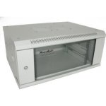 Rozvaděč XtendLan WS-4U-64-GREY-P Rozvaděč, 19", na stěnu, jednodílný, výška 4U, 600 x 450, skleněné dveře, šedý WS-4U-64-GREY-P – Zboží Živě