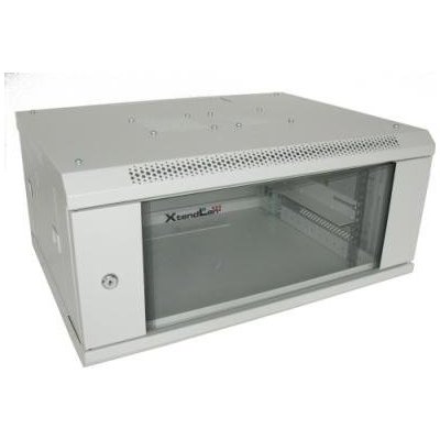 Rozvaděč XtendLan WS-4U-64-GREY-P Rozvaděč, 19", na stěnu, jednodílný, výška 4U, 600 x 450, skleněné dveře, šedý WS-4U-64-GREY-P – Zboží Živě