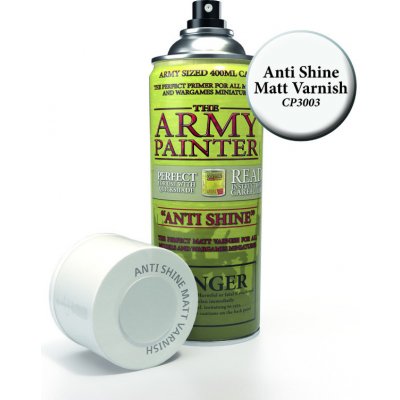 Army Painter - Base Primer - Anti-Shine Matt Varnish Spray – Zboží Živě