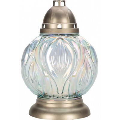 Nohel garden Lampa hřbitovní KOULE PREMIUM skleněná 280g 19x28cm – HobbyKompas.cz
