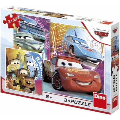 Dino Auta Přátelé 3x55 dílků – Sleviste.cz
