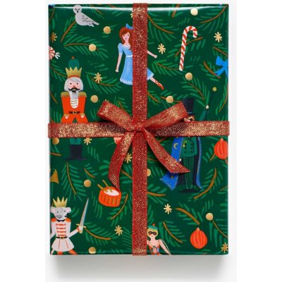 Rifle Paper Co. Balicí papír Nutcracker 76x240, zelená barva, multi barva, papír – Zboží Dáma