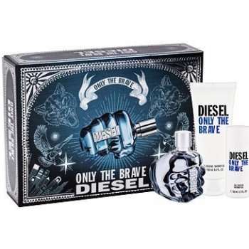 Diesel Only the Brave EDT 75 ml + sprchový gel 100 ml + sprchový gel 50 ml dárková sada