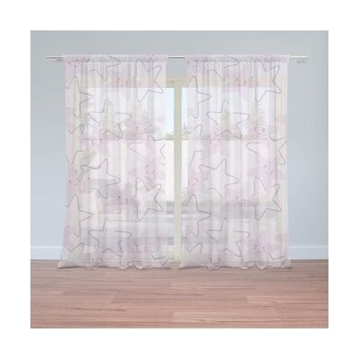 Sablio Záclony Veselé hvězdy: 2ks 150x250cm – Hledejceny.cz