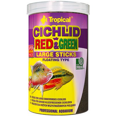 TROPICAL Cichlid Red&Green Large 1000 ml/300 g