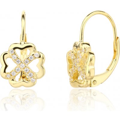 JVD Pozlacené stříbrné náušnice se zirkony SVLE3392XJ6GO00 – Hledejceny.cz