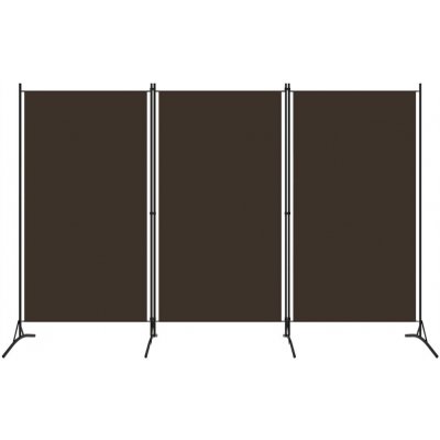 VidaXL Paraván 3-panelový 320732 hnědý 260 x 180 cm – Zboží Mobilmania