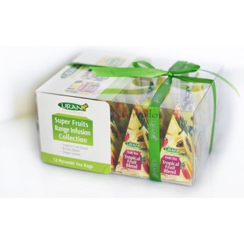 Liran SUPER FRUITS COLLECTION dárkové pyramidky 12 x 2 g