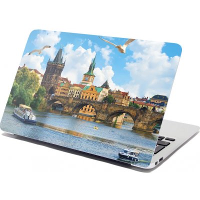 Sablio Samolepka na notebook Praha Karlův most 2 - 38x26 cm – Zboží Mobilmania