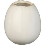 Kameninová vázička Ib Laursen ve tvaru vajíčka V.6,5 cm bílá – Hledejceny.cz
