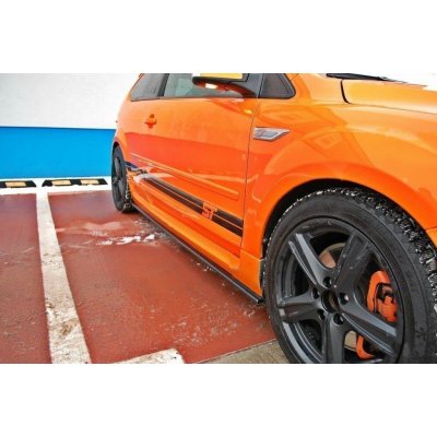 Maxton Design difuzory pod boční prahy pro Ford Focus ST Mk2, černý lesklý plast ABS – Zboží Mobilmania