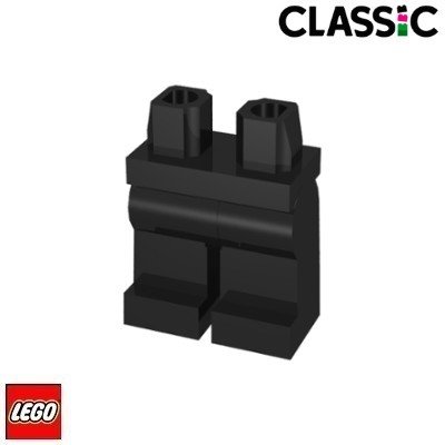 LEGO® 970C00 Nohy bez potisku Černá – Zboží Dáma