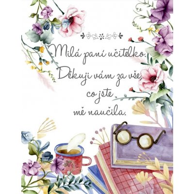 Přání pro paní učitelku Brýle – Hledejceny.cz
