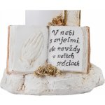 Strend Pro Dekorace MagicHome, Kříž se svíčkou, LED, polyresin, na hrob, 2xAA, 11,5x11,5x18 cm ST8091660 – Hledejceny.cz