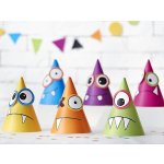 Partydeco Monsters Čepičky na party papírové 6 ks – Zboží Mobilmania