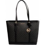 Michael Kors kabelka jet set travel large logo top zip černá – Zboží Mobilmania