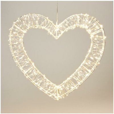 Koopman | LED Venkovní vánoční dekorace 500xLED/6W/230V 36 cm IP44 teplá bílá srdce/bílá | AMZ143120 – Hledejceny.cz
