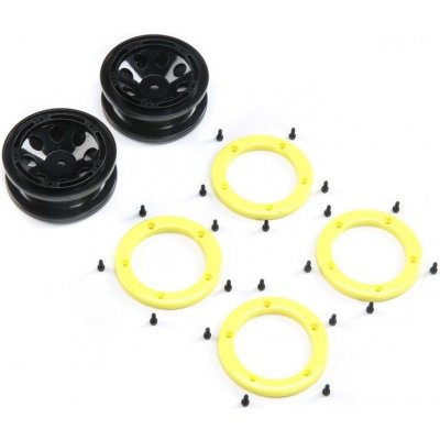 ECX Disk kola beadlock černý žlutý 2 : Temper G2 1:18 – Zbozi.Blesk.cz