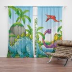 Sablio Závěs Dinosauři 3: 2ks 140x250cm – Hledejceny.cz