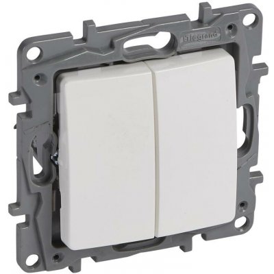 Legrand NIL TLAČ. DVOJITÉ BÍLÁ 764508 – Hledejceny.cz