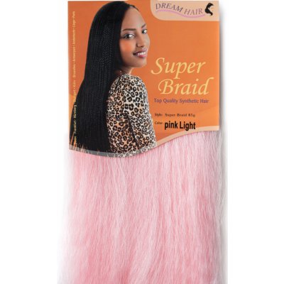 Super Braid 100% Jumbo Braid Kanekalon PINK LIGHT – Zboží Mobilmania