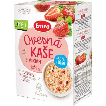 Emco Ovesná kaše s jahodami 5 x 55 g