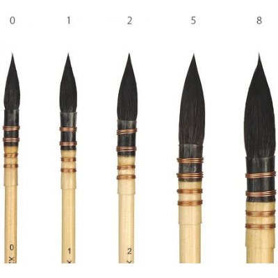 ACADEMY - štětec umělecký na akvarel squirrel kulatý č.3 – Zboží Dáma