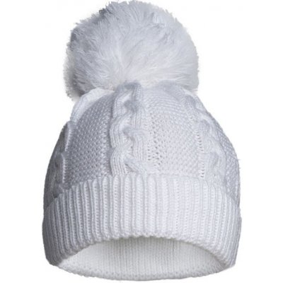Dětská zimní čepice s bambulí ECO bílá – Zboží Mobilmania