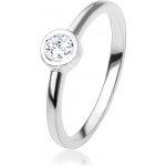 Šperky eshop zásnubní prsten se třpytivým kulatým zirkonem čiré stříbro 925 HH1.6 – Sleviste.cz