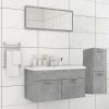 Koupelnový nábytek Nábytek XL Set koupelnového nábytku betonově šedý kompozitní dřevo