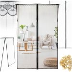 KIK KX6127 Moskytiéra do dveří s magnety 85 x 210cm černá – Zboží Mobilmania