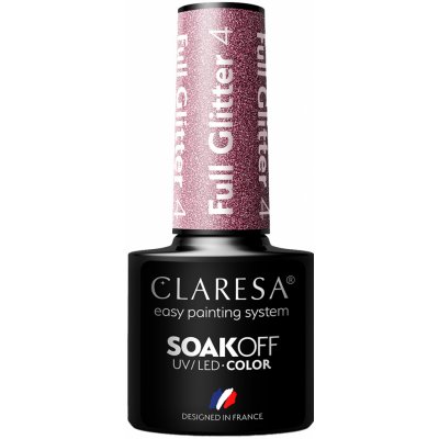 Claresa Full Glitter hybridní lak na nehty 4 5 g – Zboží Dáma