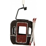 Clayre & Eef Vánoční ozdoba retro kabinka lanovky s lyžemi - 7*5*12 cm – Hledejceny.cz