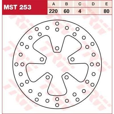 TRW MST253 brzdový kotouč, přední APRILIA SCARABEO 250 rok 06-08 – Hledejceny.cz