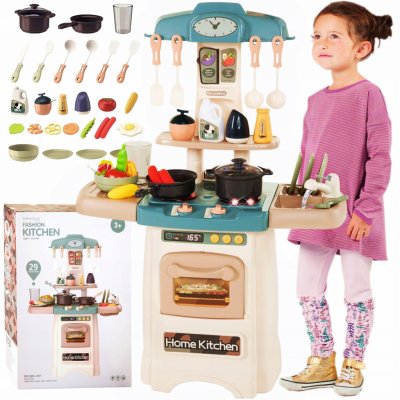 Doris dětská mini kuchyňka se zvuky a tekoucí vodou Fashion Kitchen růžová